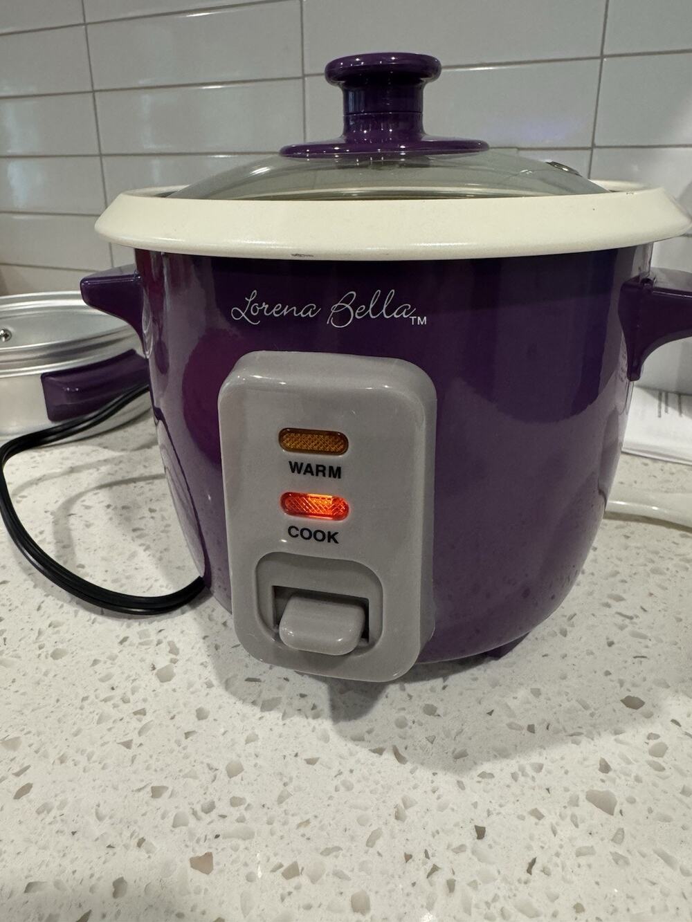 Lorena Bella “Skinny Mini” Steamer Cooker New No Box Purple